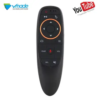 

Vmade G10 Voice Remote Control with USB 2.4G Wireless Air Mouse Microphone Gyroscope IR Learning for Android tv box X96 mini,PC