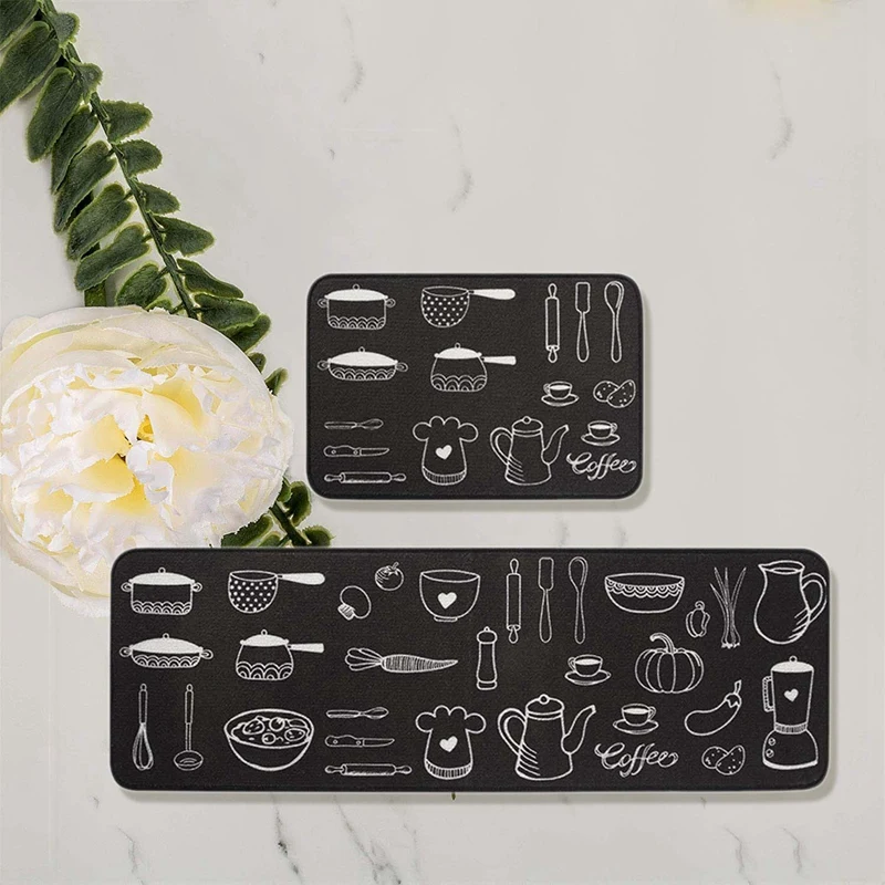 2 шт. нескользящий кухонный коврик Впитывающий Коврик|Ковер| |