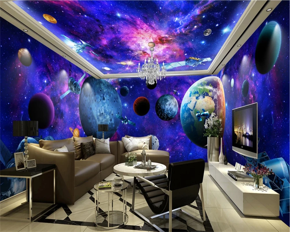 Beibehang обои земля 3D тема пространство полный дом фон стены простой Европа подходит для обои декорации в интерьере