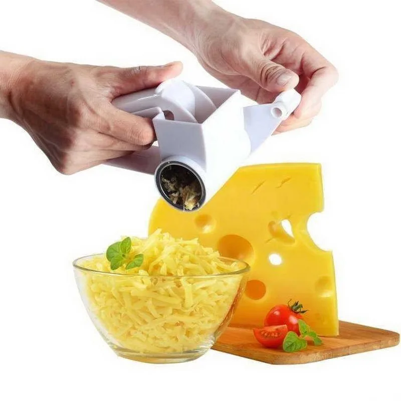 Cheese & Vegetable Graters Ginger Chocolate Cutter With Stainless Steel Drum Hand-Cranked Whirling Cheese Grater