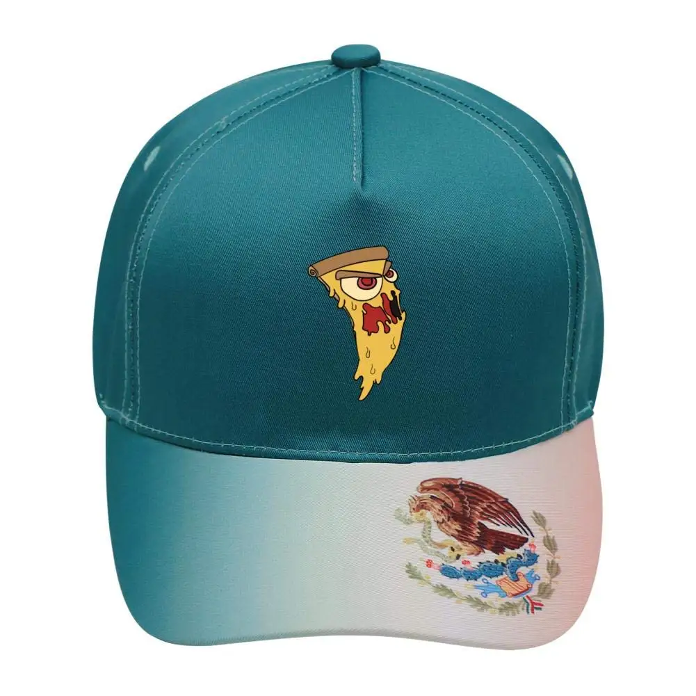 Бейсбольная кепка с изображением пиццы мексиканского флага, бейсболка с регулируемой застёжкой зеленого цвета для взрослых