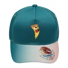 Бейсбольная кепка с изображением пиццы мексиканского флага, бейсболка с регулируемой застёжкой зеленого цвета для взрослых