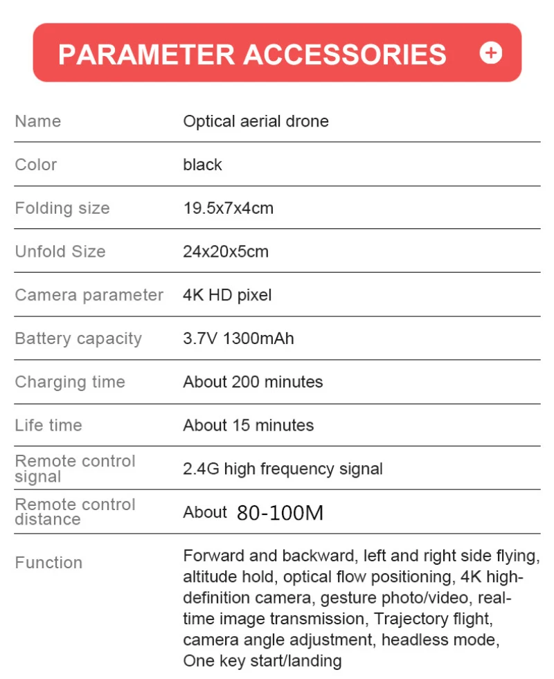 Оптическое положение потока 4K UHD Дрон 2,4G Смарт-жеста фото Следуйте за мной регулируемая камера wifi в реальном времени FPV RC Дрон Квадрокоптер