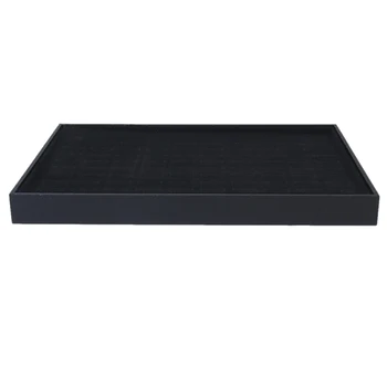 

100-Grid Velvet Earrings Display Case Storage Box Tray Organizer Holder