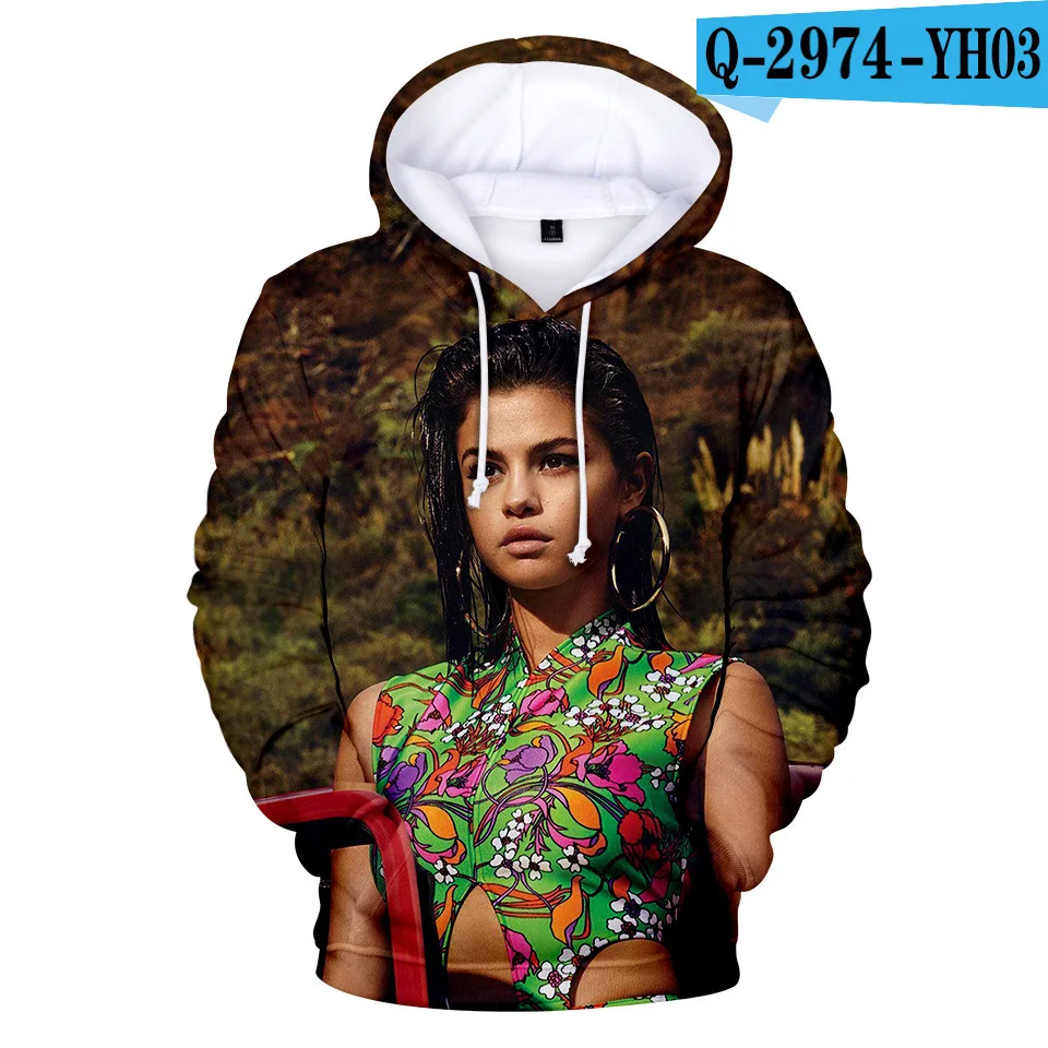 E-style Selena Gomez, большие размеры, толстовка с капюшоном, толстовки для мужчин и женщин, уличная одежда, толстовки, товары, модная одежда - Цвет: E-style