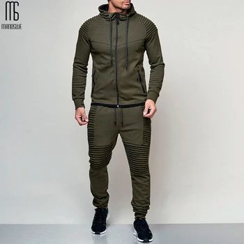 

Manoswe men's Outdoor Sports Solid Color Hoodie Sweatshirt Pant Suit Spring & Autumn Hoodies Zipper Casual Cardigan Over Size