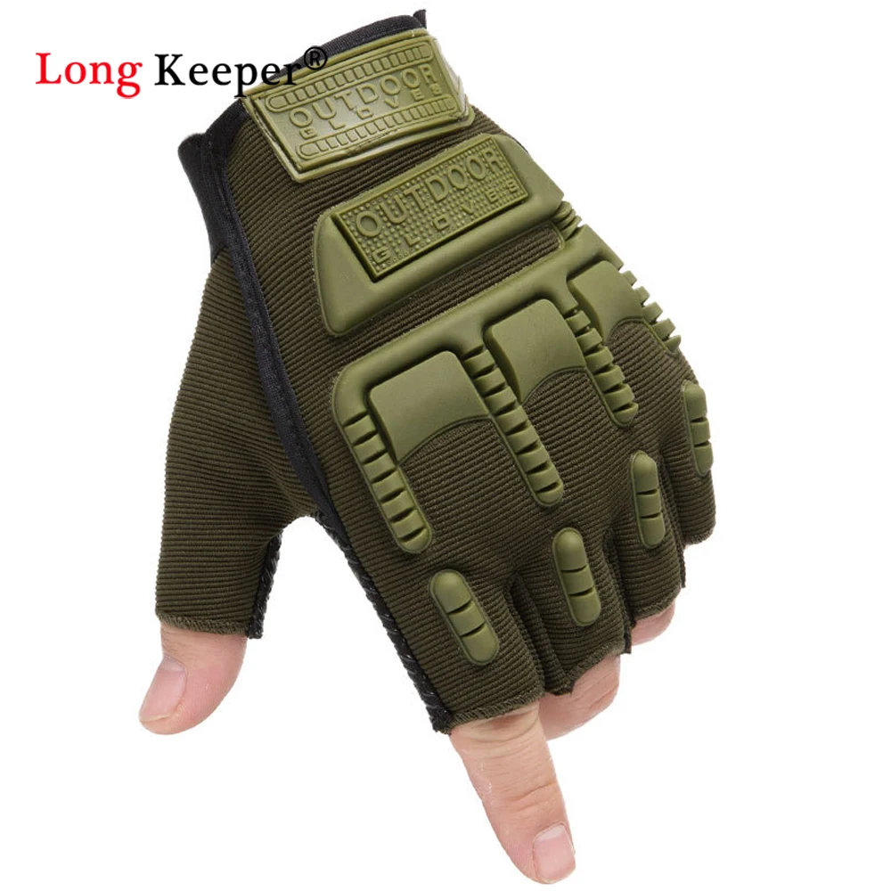 Men Outdoor Sports Tactical Gloves Military Army Shooting Hiking Climbing Cycling Gym Riding Anti-Skid Glove Male Combat Mittens