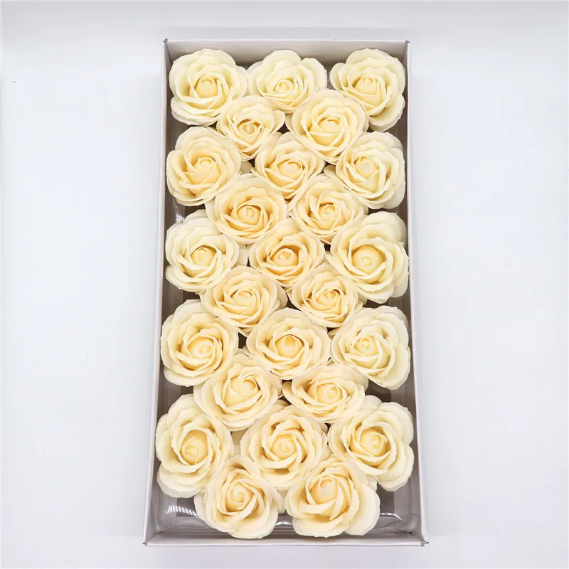 Cabeça de Sabor Festa de Casamento Presente do Dia dos Namorados Tamanho Grande Romântico Sabão Flor Rosa Decoração 25 Pçs - Set 1 High Quality Beleza e saúde