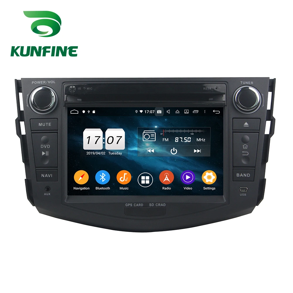 Android 9,0, четыре ядра, 4 Гб ОЗУ, 64 Гб ПЗУ, автомобильный DVD, gps, мультимедийный плеер, стерео, для Toyota RAV4, 2006-2012, головное устройство, радио