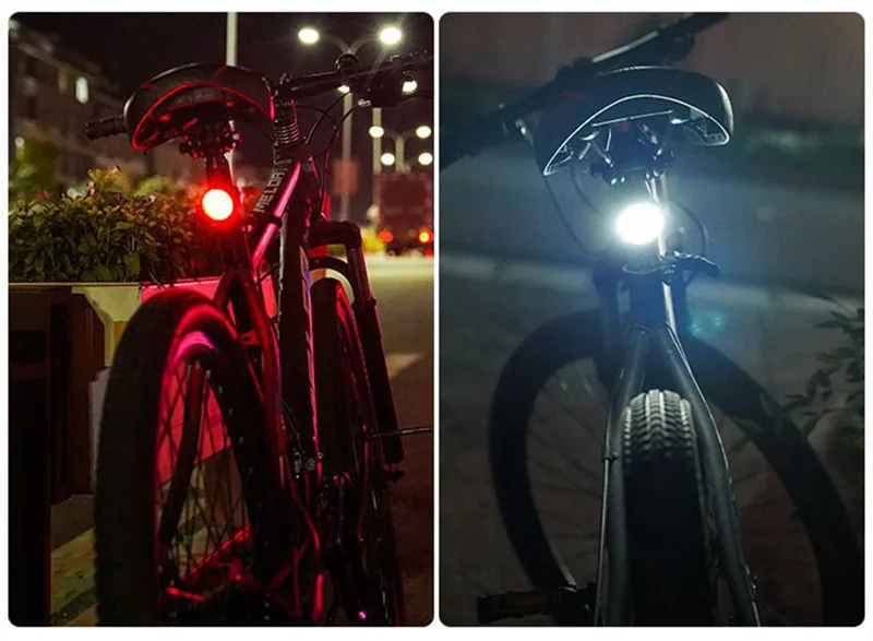 Bicycle Led Tail Front or Rear Light Flash Mode Mountain Bike Bright  Waterproof 