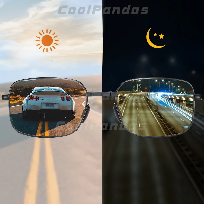 

2020 Photochromic Sunglasses Men Polarized Driving Chameleon Glasses Folding Frame Male Sun Glasses Rectangle Oculos masculino