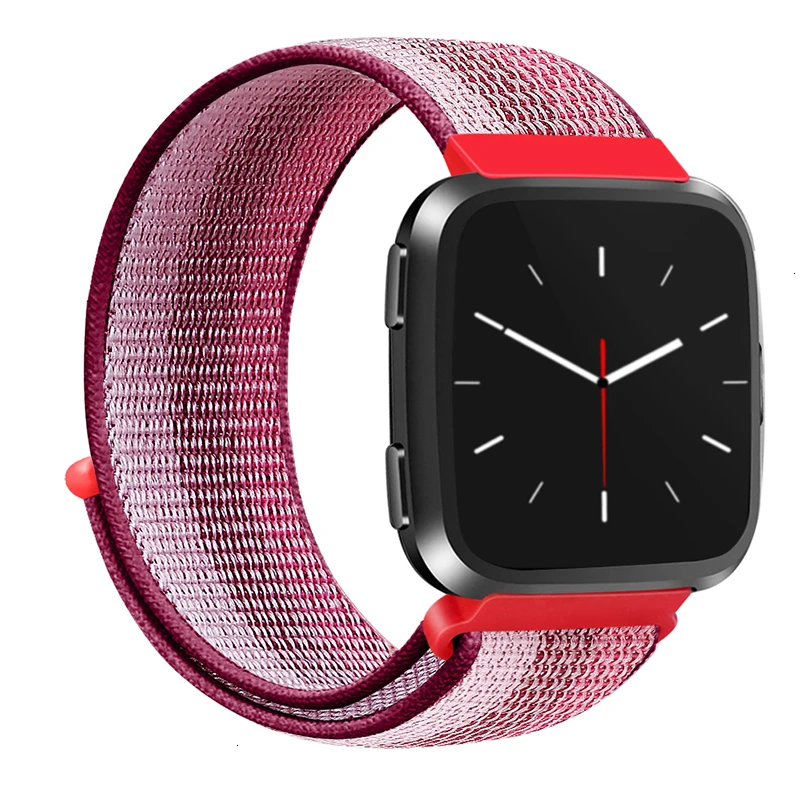 Berry Nlyon ремешок для Fitbit Versa 2 Lite Мягкий Нейлоновый сменный Браслет для Fitbit Versa Lite band Edition аксессуары для умных часов - Цвет ремешка: Berry