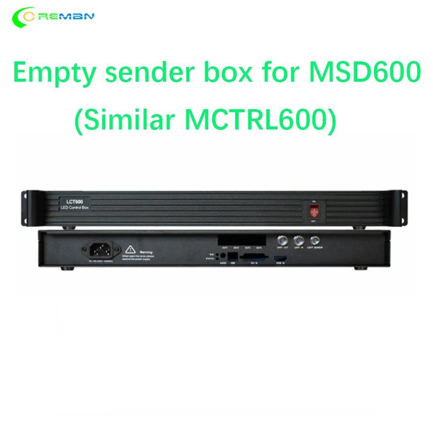 LCT600 full color led sending box external sender empty compare Nova MCTRL600 support Novastar card msd600 | Электронные