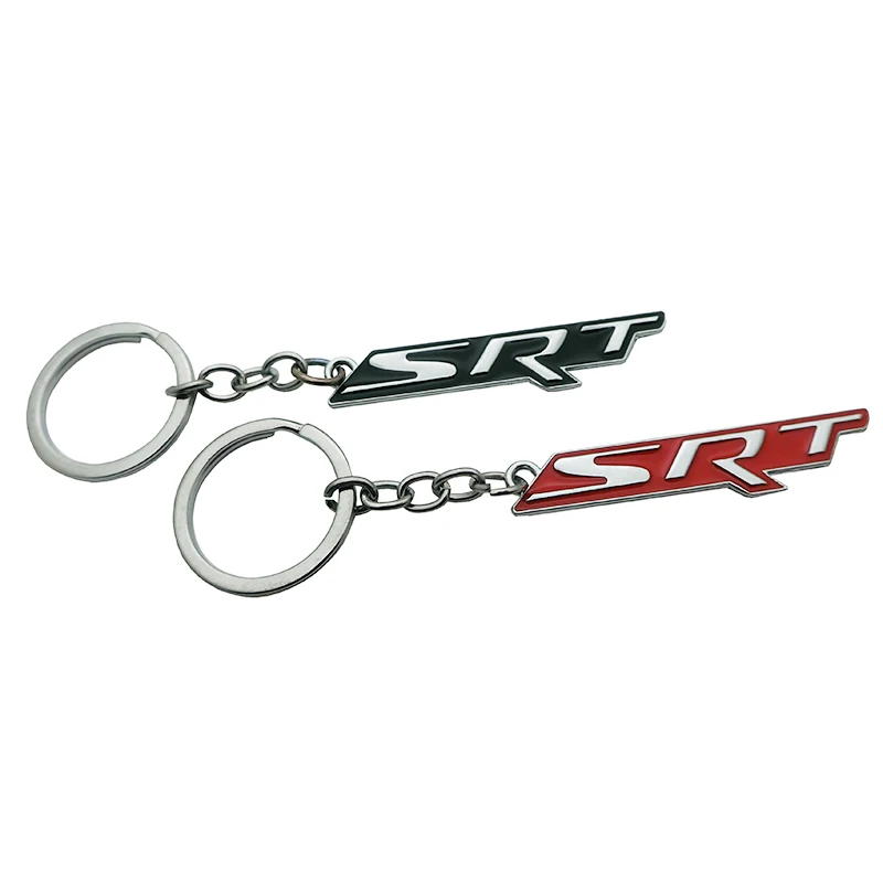 1 шт. автомобильный Стайлинг SRT логотип автомобильный брелок цепочки кольца для ключей для SRT 6 8 10 Dodge зарядное устройство Chrysler Jeep Grand Cherokee Wrangler