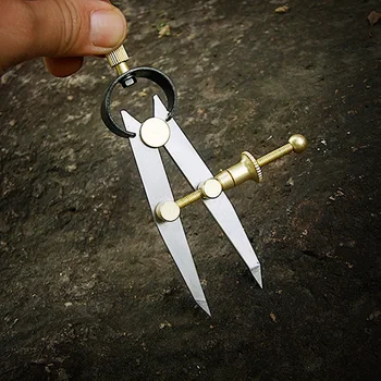 

Mini spacing gauge mechanical wood art manual DIY leather tool side line scribe small and portable trimmer leather tools