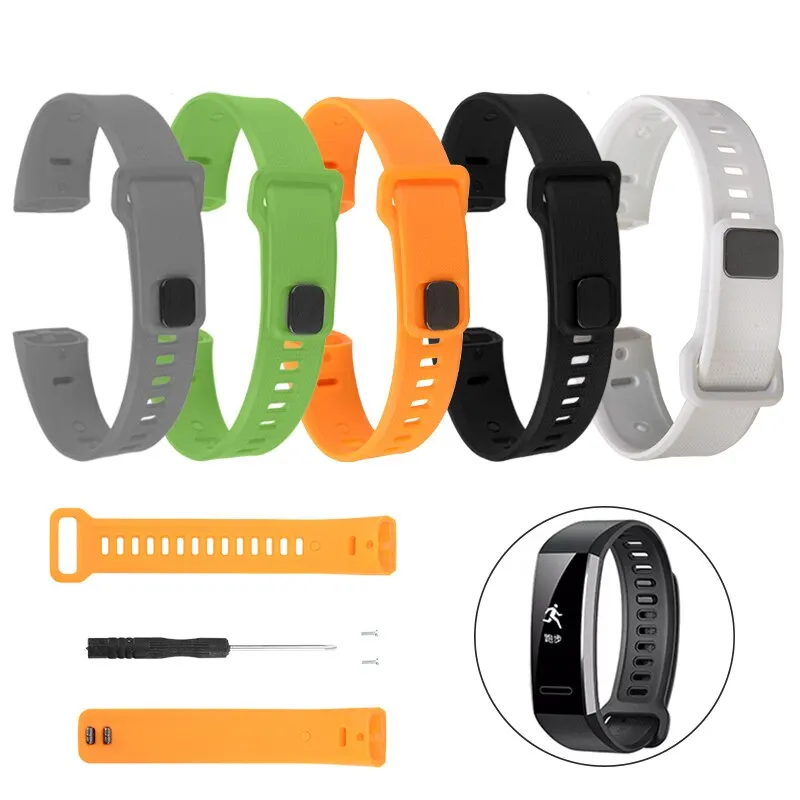 Сменный спортивный силиконовый ремешок для наручных часов Huawei Band 2 Pro |