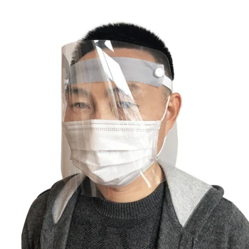 

2020 New Clear Transparent Adjustable Full Face Plastic Flip-up Visor Protective Face Shied
