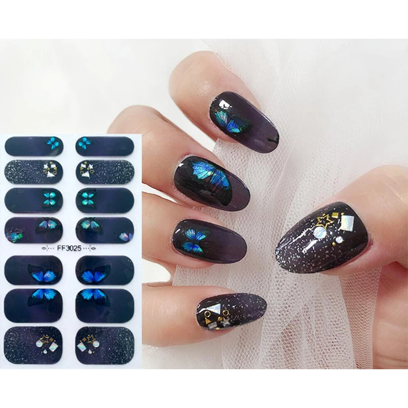 

Watercolor Style Nail Wraps DIY Creative Women Salon Nail Sticker Set Nailart Nailart Sticker Nail Art Stickers Nail Strips