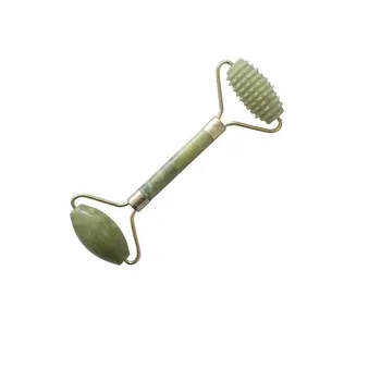 

Double Green Emerald Elliptical Roller Massager Eye Neck Health Care Thin Face Jade Beauty Massager Foam Packaging health care