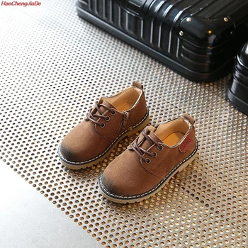 

Children Casual Shoes Child Boys PU Leather Sport Shoes Retro Style Child Kids Vintage Leather Martin Boots Baby Sneakers