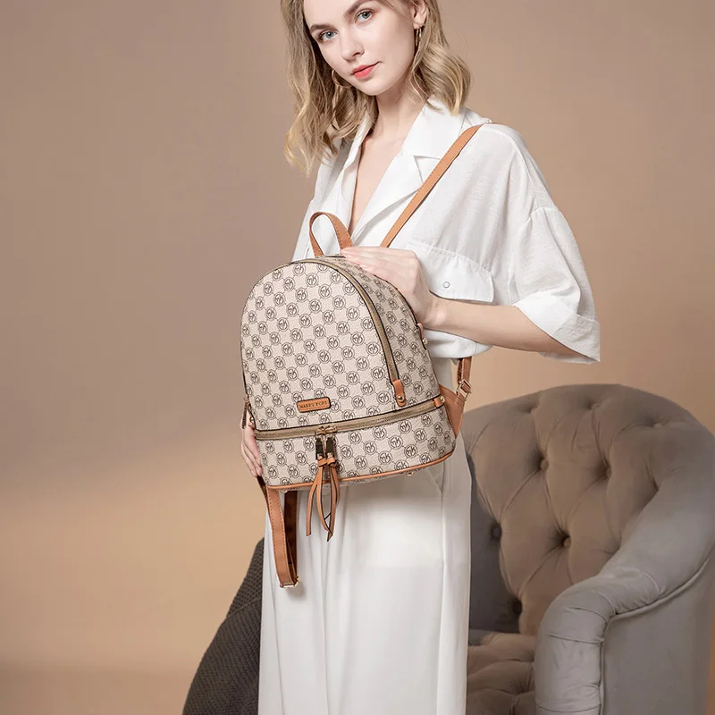 Новая женская сумка, модный рюкзак, большая вместительность, микрофибра, кожа, женская дизайнерская винтажная сумка через плечо