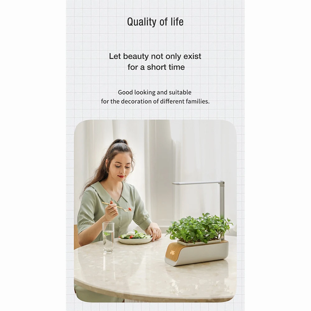 Indoor Herb Garden Starter Kit with Led Grow Light