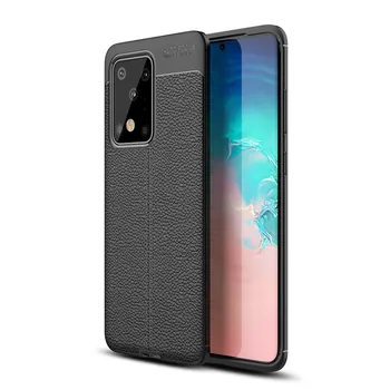 

50 pcs For Samsung S11plus Fashion TPU Litchi pattern Soft Silicone phone Case Cover For Samsung S11 S11E