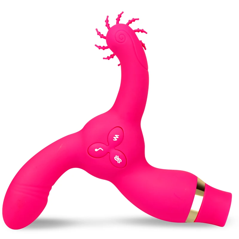 Three Head Multi-purpose Female Masturbation Device Strong Vibration Sucking Stimulation Orgasm Vibrating Bar 7 Frequenc | Красота и