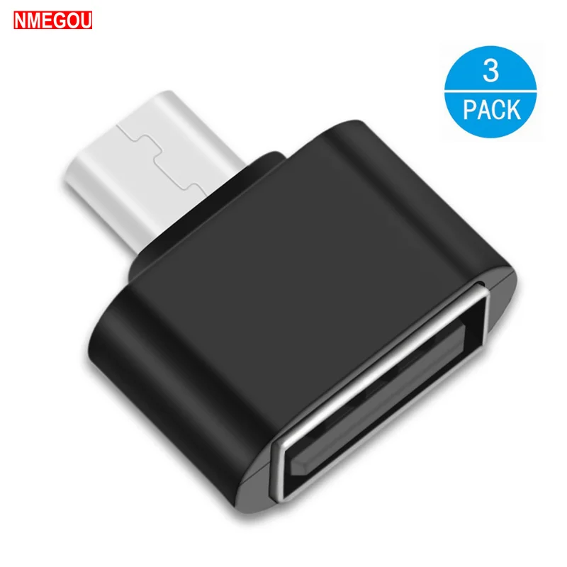 3 шт. Мини Micro USB к OTG адаптер для Samsung HTC LG Sony Phone Tablet Sd Tf кардридер Usbc Female