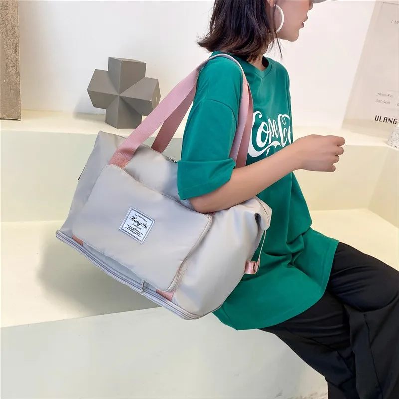 Large Capacity Folding Travel Bags Waterproof Luggage Tote Handbag Gym Yoga