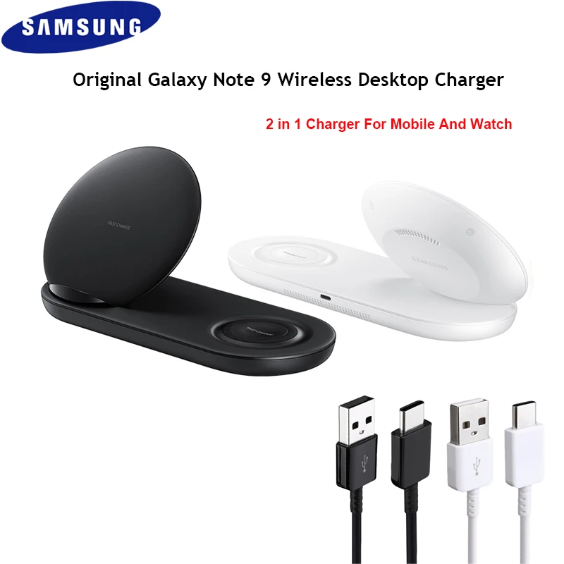 

Original Samsung 2 in 1 Qi Wireless Charger 15W Fast Charger Pad For Samsung Galaxy Note 9 8 S10 S9 S11 Iphone 11 X XS MAX XR 8