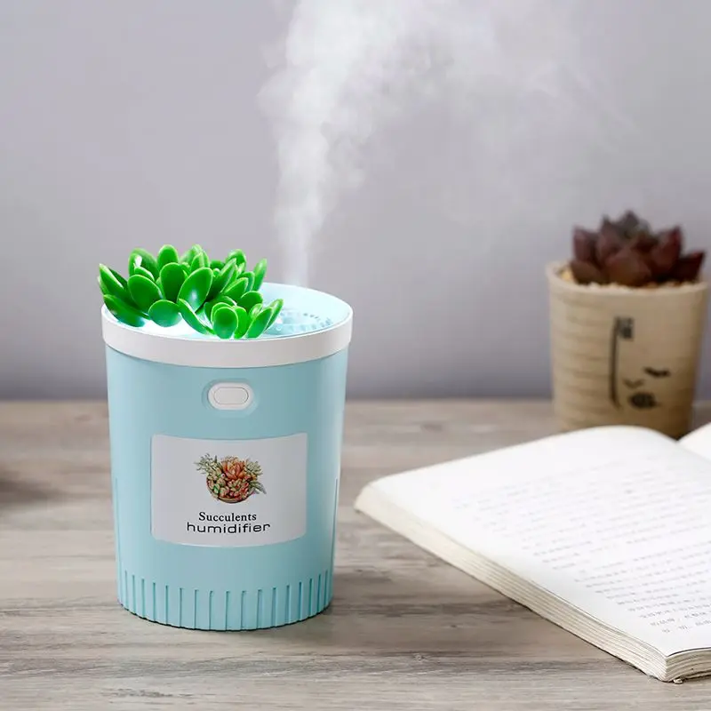 Cute Air Ultrasonic Humidifiers 350Ml Mist Maker Aromatherapy Diffuser Aroma Mist Maker With Led Lamp Household Appliances