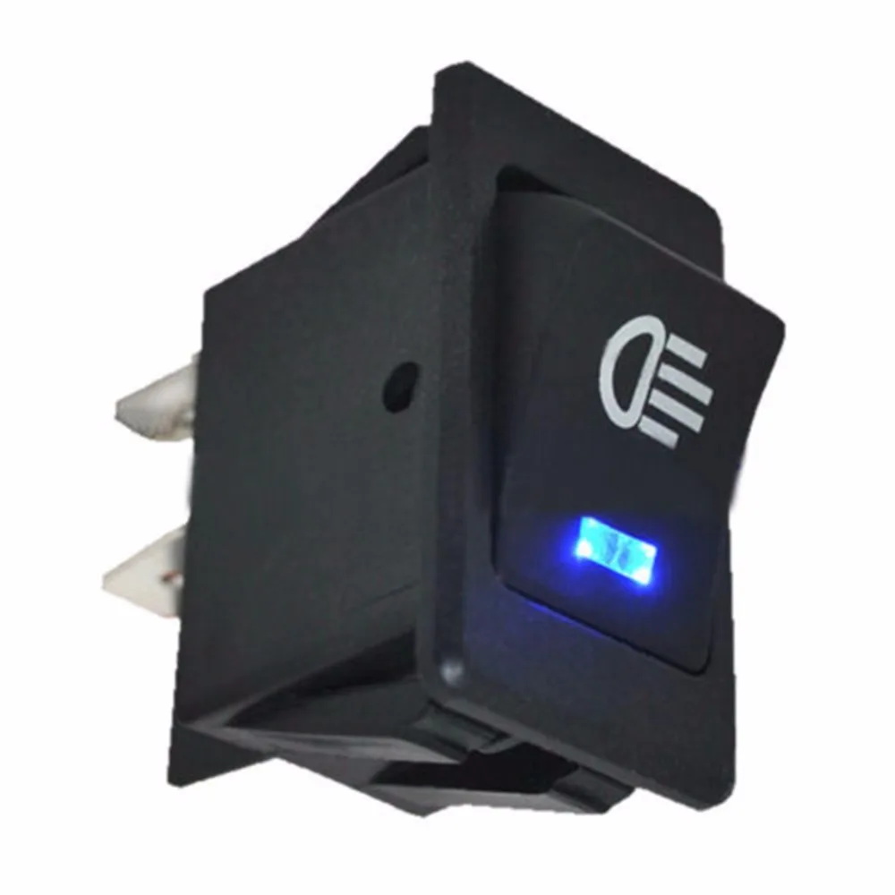 Automobile modification switch Blue LED Rocker Switch Fog Light Lamp headlights for Universal car Modification Accessories | Автомобили и