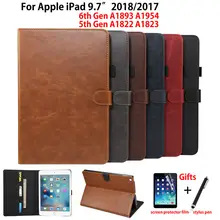 Роскошный чехол для Apple, iPad 9,7 6th 5th Generation принципиально A1893 A1954 планшет из искусственной кожи защитный чехол с подставкой Капа+ подарок