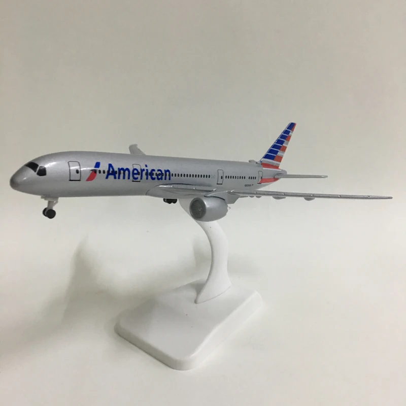 Джейсон пачка 20 см Американский авиакомпании Boeing 787 модель самолета Модель