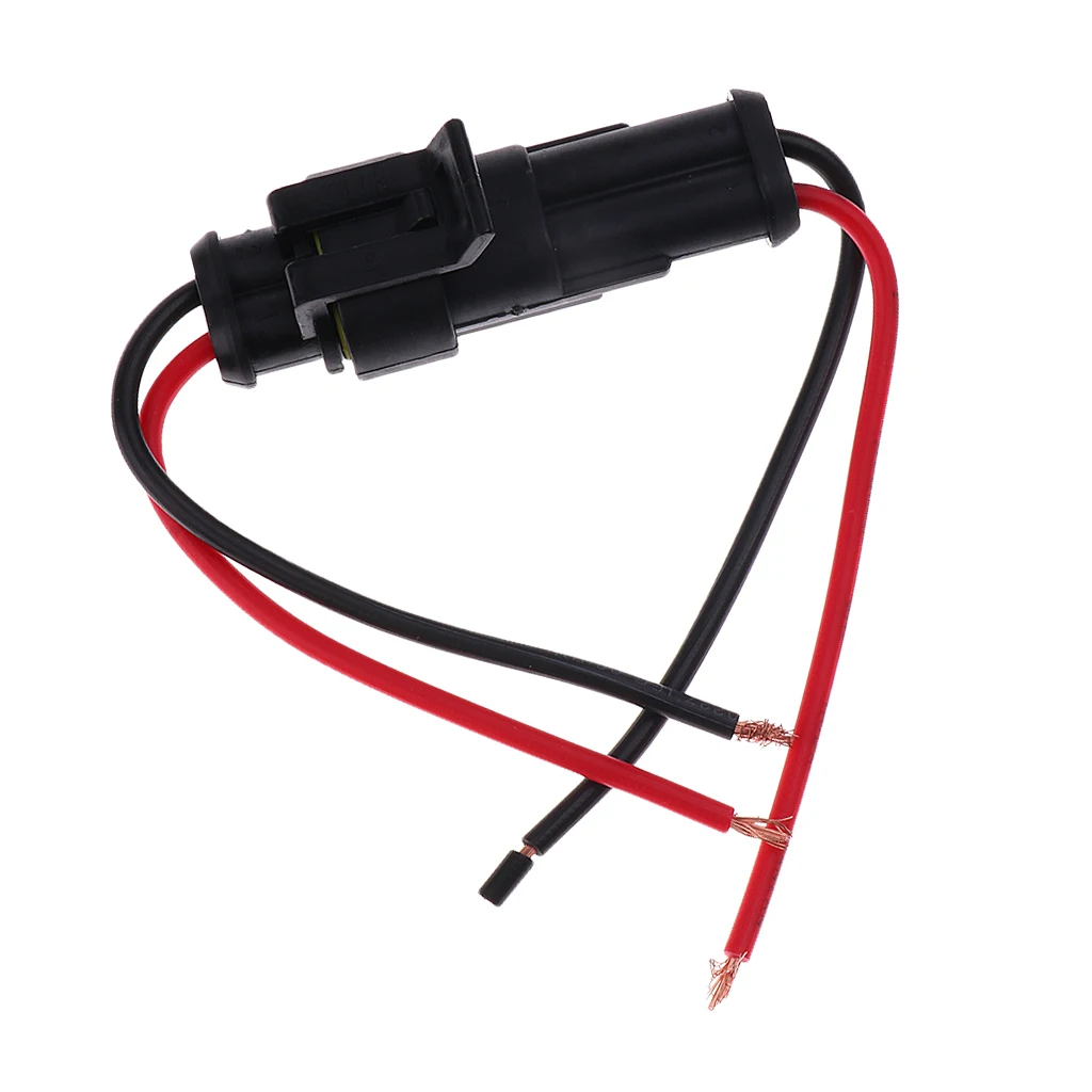 Easy Installation 10 Kits 2 Pin Car Wire Connector Plug Male Female Harness