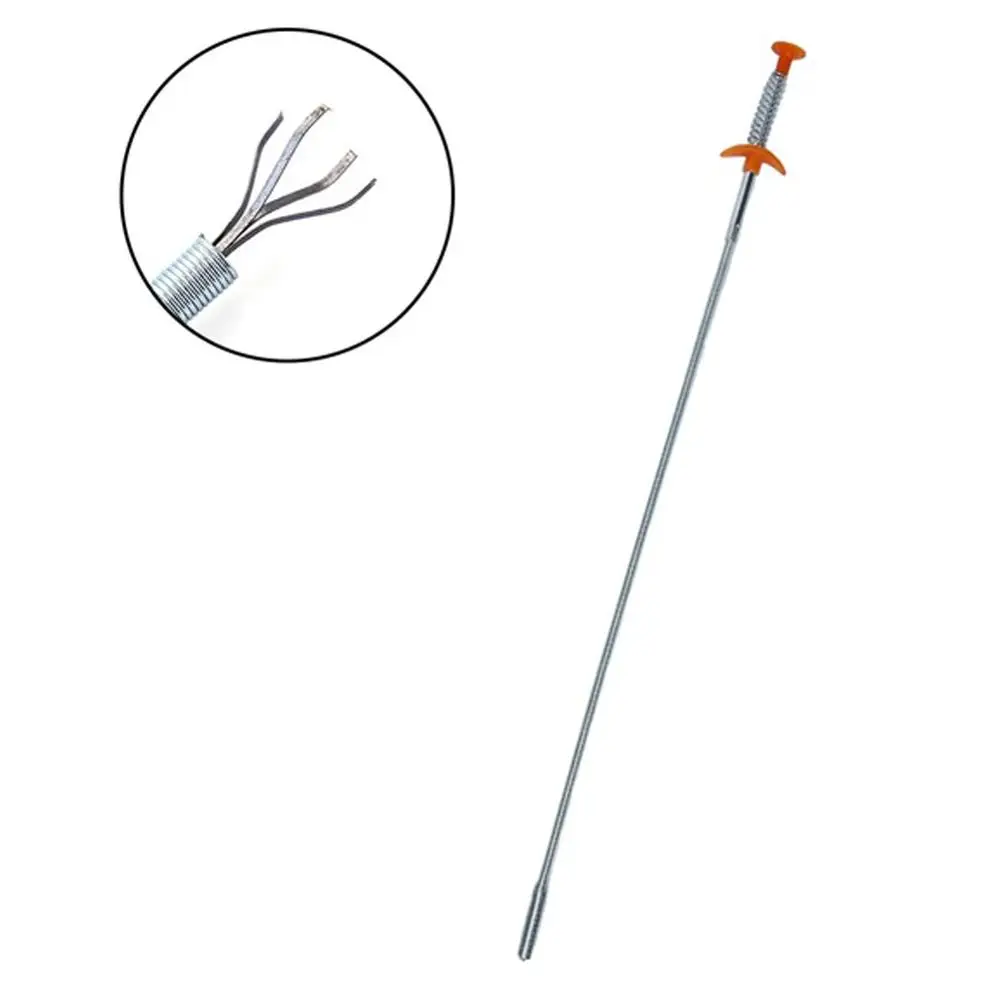 

Drain Snake, Drain Cleaner Sticks Clog Remover Cleaning Tools 23.6 Inch Spring Pipe Dredging Tools Household for Kitchen Sink