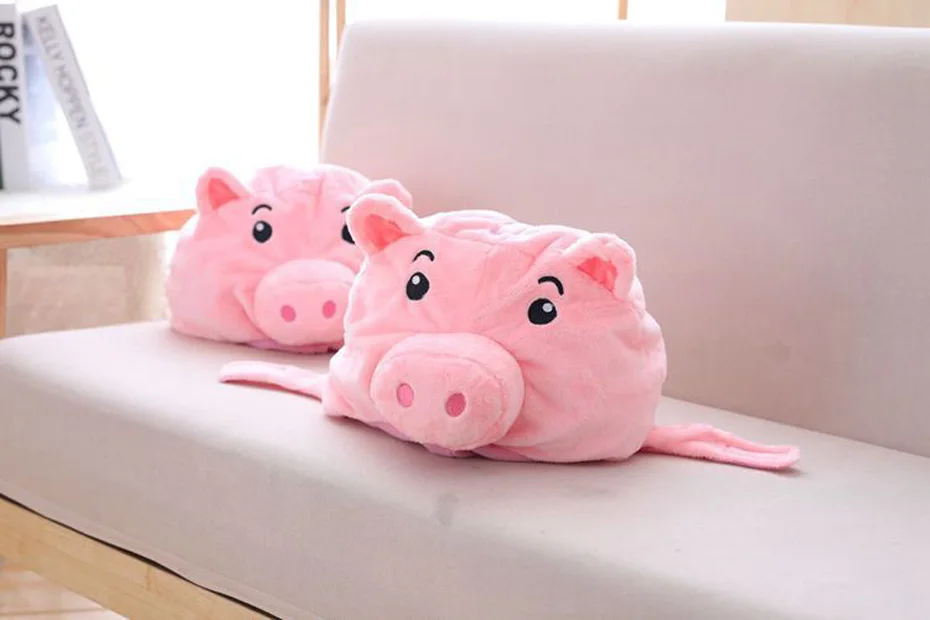 Шапка со Свинкой Милая мультяшная игрушка головной убор для водителя kawaii забавная шапка игрушка детская плюшевая игрушка на день рождения подарок шапка для девочки