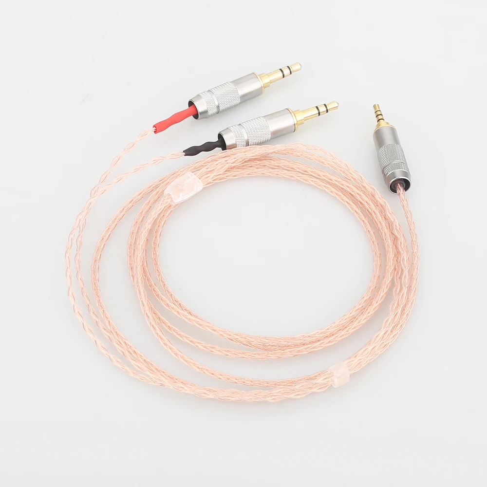 Free Shipping Audiocrast 1 2m 4 Cores Audio Upgrade Cable Compatible with HD598 HD558 HD518 HD 598 Headphones