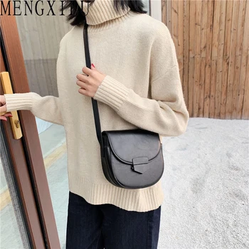 

MENGXILU New Arrival Small Messenger Bags PU Leather Flap Pocket Shoulder Bag Cell Phone Pocket Purse Crossbody Bags For Women