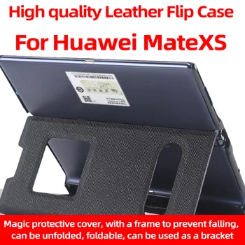 

Genuine Leather Case For Huawei Mate Xs X Matex Matexs Folding Screen Anti-drop Protective Cover Front And Rear Window Bracket