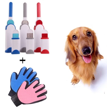 

Dog Comb Tool Pet Hair Remover Brush And Grooming Glove Remover Fur Scrub Clothes Bag Dust Brushes Magic Clean Brush for Dog Cat