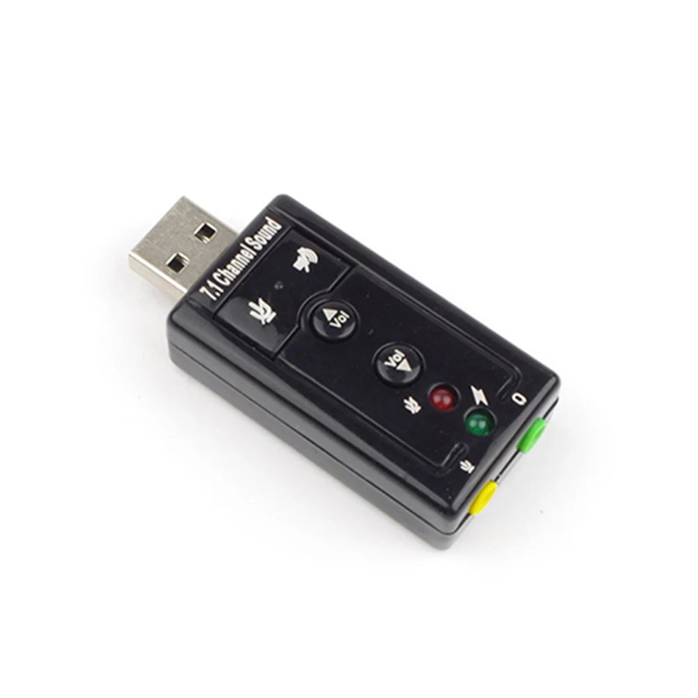 휴대용 USB 2.0 외장 사운드 카드, 가상 7.1 채널 스테레오 오디오 어댑터, USB 2, 신제품