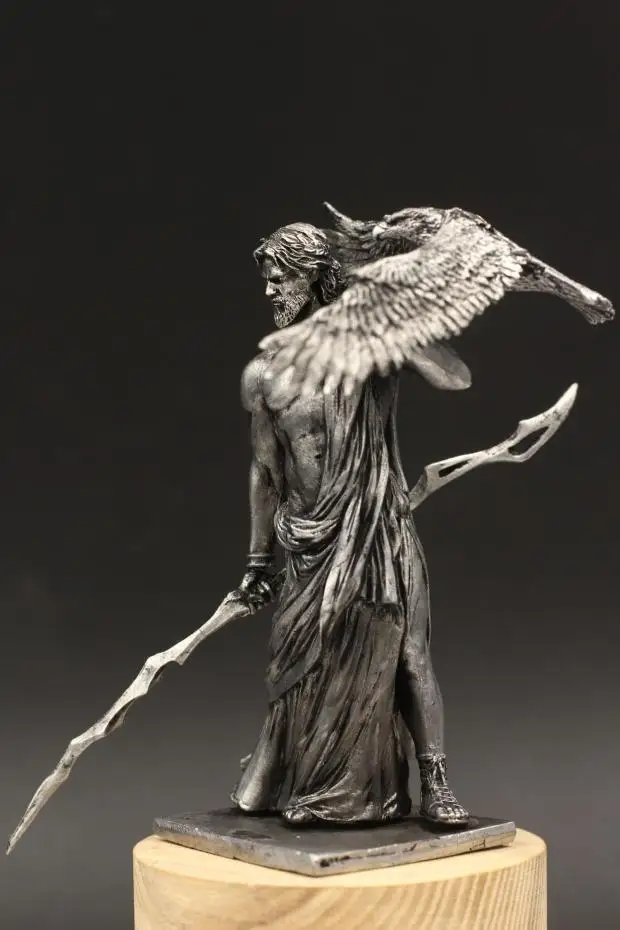 Мифологическая Статуэтка Олимпус Гора God Zeus 1/24 75 мм оловянный Металл древний солдат древние греческие подарки на день рождения домашняя коллекция