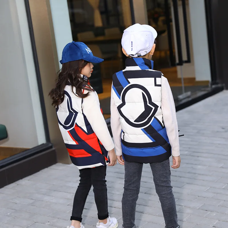 Winter Down Vest Children's Clothing Autumn and Winter New Children's Down Vest Boy Winter Vest Girl Winter Coats