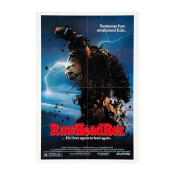 

D0789 RAWHEAD REX Movie 1986 Horror Silk Fabric Poster Art Decor Indoor Painting Gift