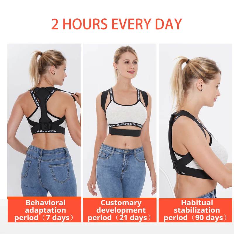 Back Posture Corrector Women Men Prevent Slouching Relieve Pain Posture Straps, Clavicle Support Brace Drop Shipping