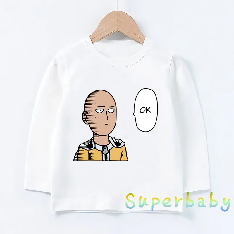 LKP5319-C Детская футболка с принтом «One Punch Man Hero Saitama Oppai» Забавные топы с рисунками для маленьких мальчиков и девочек, детская футболка с длинными рукавами LKP5319 - Цвет: LKP5319-C