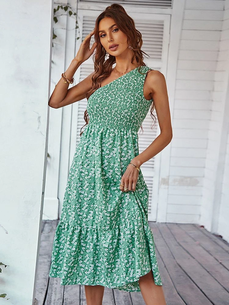 boho australia green dress