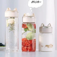 Портативная Спортивная бутылка для воды с двойными стенками, 200 мл/220 мл/300 мл, бутылки для велосипеда с фруктами, высокое качество